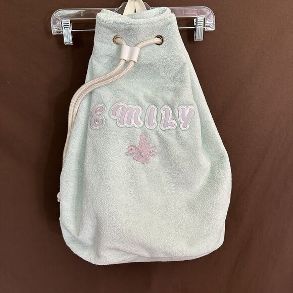 Stoney Clover Lane Terry Drawstring Bag Backpack SCL Bag Beach Mermaid Sebastian main image 4
